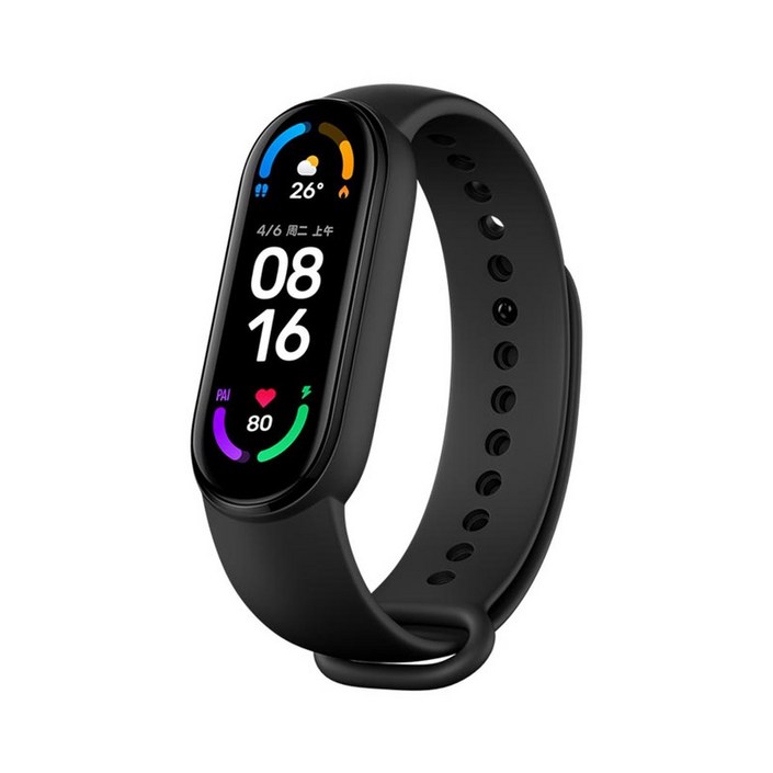 샤오미 호환 호환 MI BAND 6 스마트 워치 팔찌 글로벌 버전 국제 버전 STCOK 지금