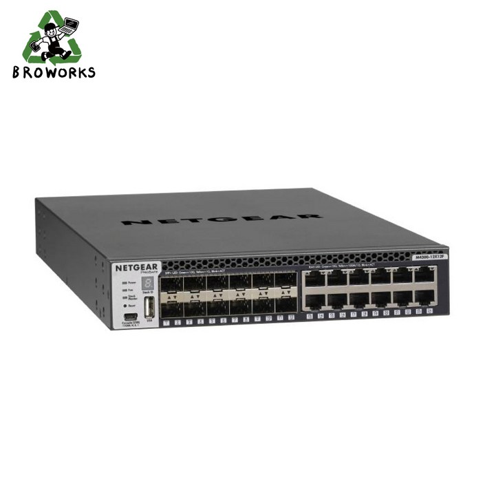넷기어 XSM4324S [Full L3 / 10Gbps 12Port UTP + 10Gbps 12Port SFP / Desk or Rack Type]