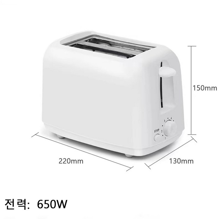 2구 토스터기 멀티 기능  청소 쉬운 키친아트 식빵 토스트