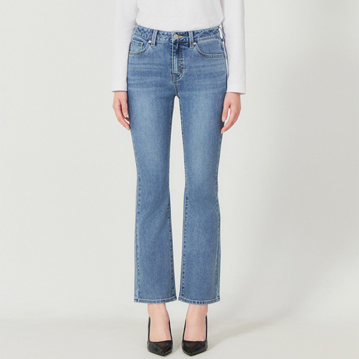 게스 부츠컷 청바지 여성 붓컷 미디엄블루 백화점