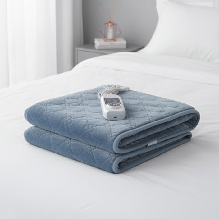 국내생산 부드러운 원단의 카본열선 극세사 에메랄드 전기요 전기장판