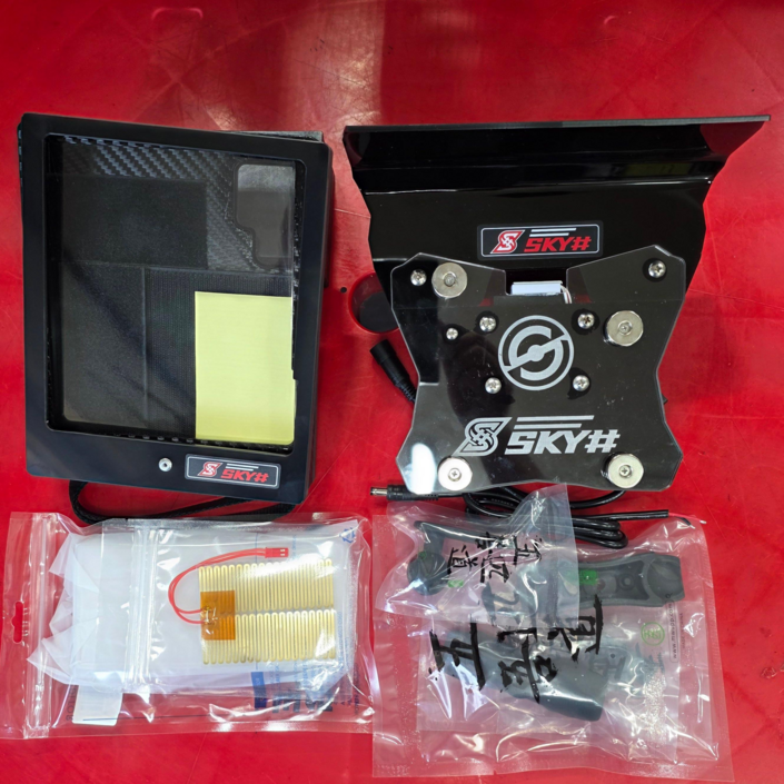 SKY# Z폴드7 전용 방수케이스+거치대세트, 블랙, 스카이로고/Z폴드7 전용방수케이스거치대세트