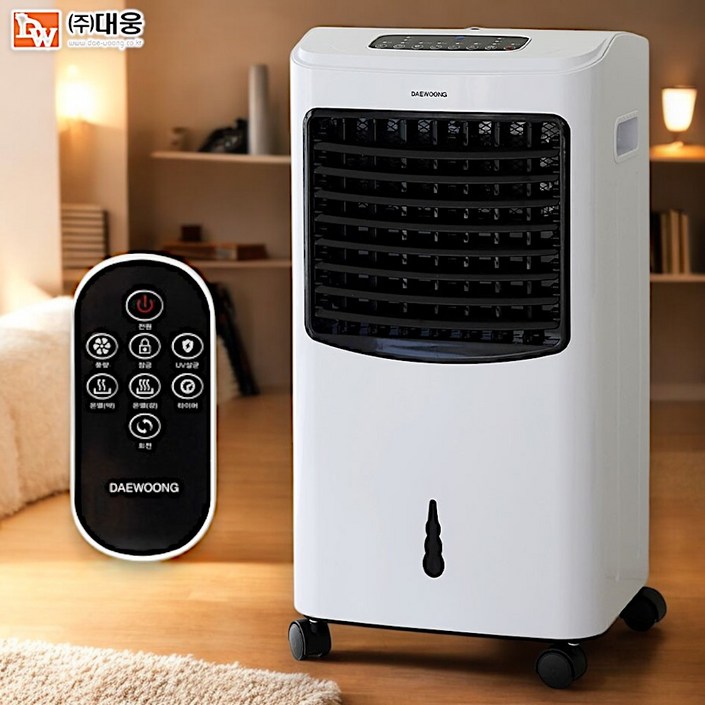 3초발열 대웅 이동식 터보 사무실 가정용 고성능 PTC 온풍기