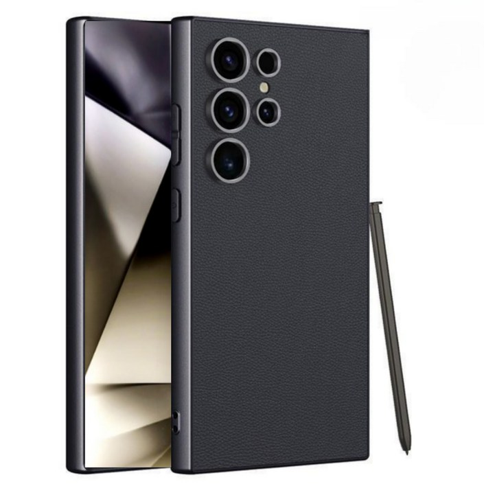 폰디브 갤럭시 S25 울트라 S24 S23 ultra 초슬림 티타늄 가죽 케이스