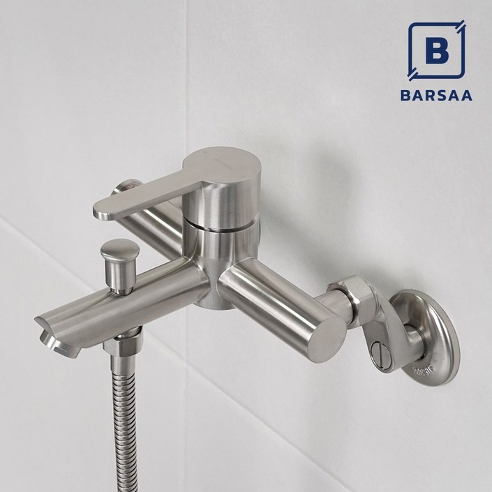 바르샤 무광 욕실 벽붙이 샤워수전 수도꼭지 샤워기수도꼭지 샤워기 수전, 1세트