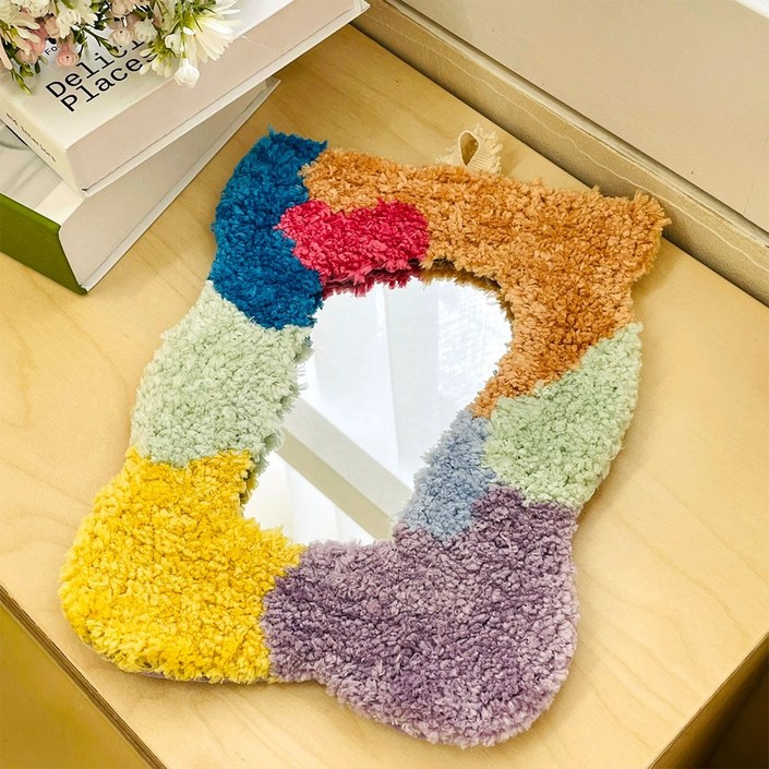 컨플릭 인테리어 터프팅 장식 벽걸이 거울