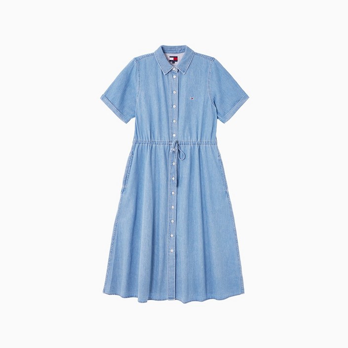 타미힐피거 데님 맥시 원피스 T32F1WOP31TWT21A4