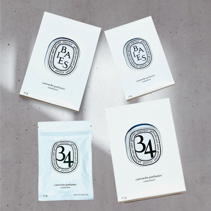 국내배송 딥디크 차량용 방향제 리필 단품 캡슐  선물용 리본포함, 베이, 1개