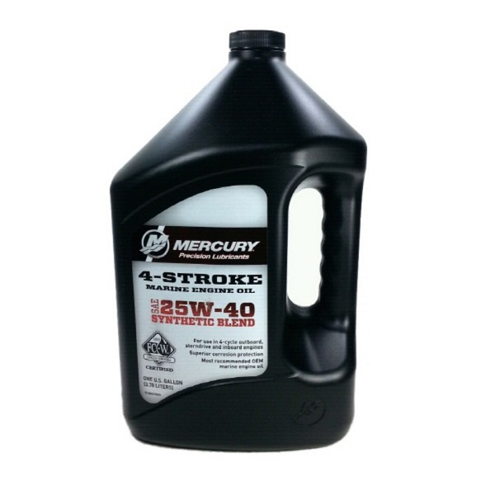 머큐리 4싸이클 엔진오일 4L 25W40 머큐리정품 머크루저 선내기 버라도엔진오일