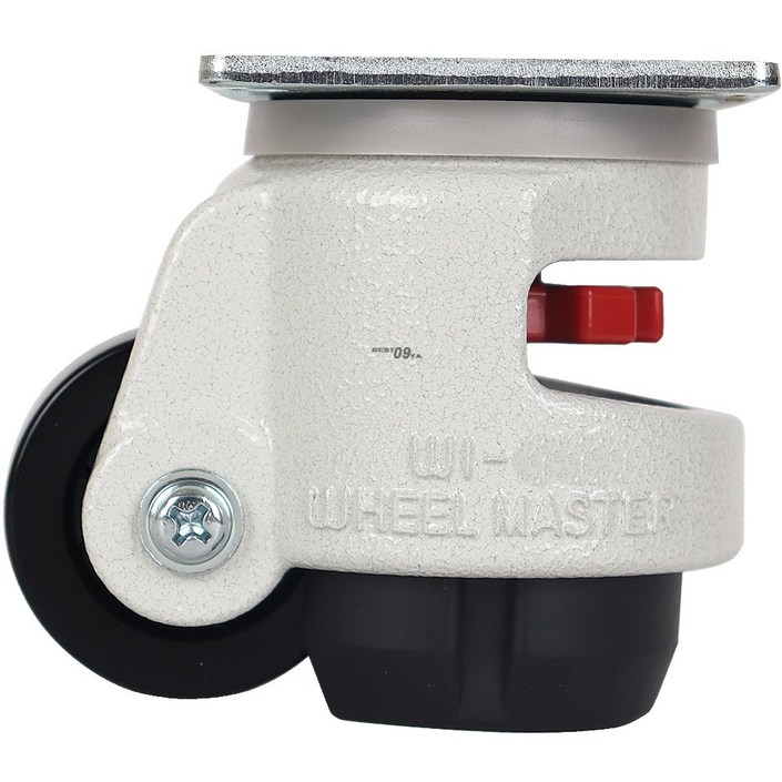 우일산업 휠마스터 WI-120F / 높이조절형 캐스터 방진 대전방지 1000KG