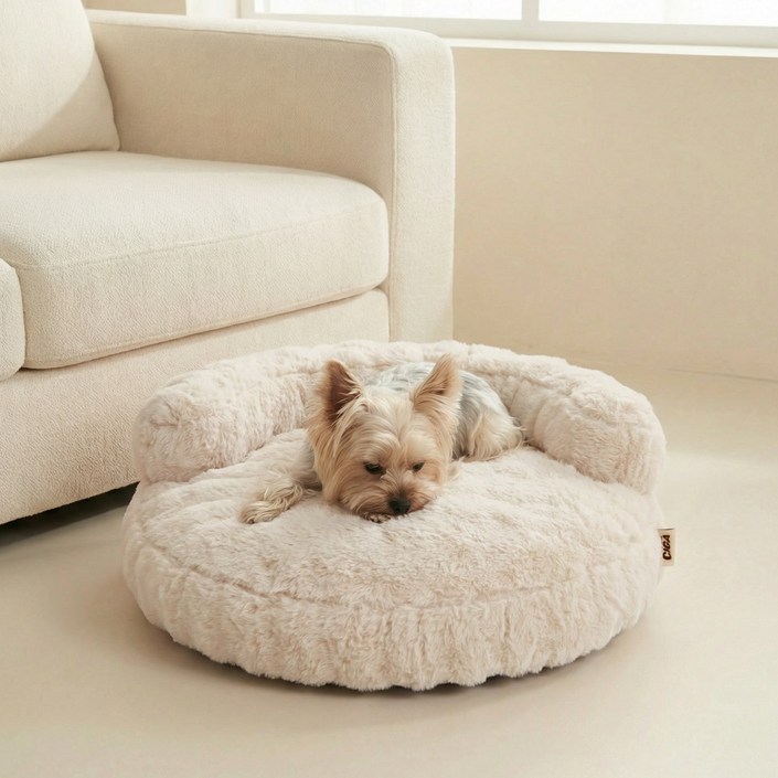 EHEYCIGA 부드러운 털감 강아지방석 방수미끄럼방지 강아지침대