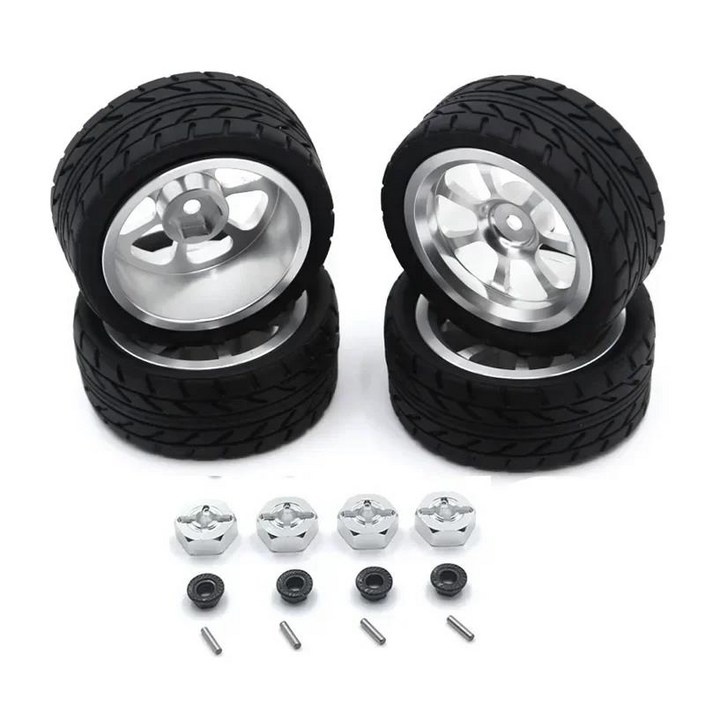 고양이장난감,캣휠Wltoys 144001 144002 124016 124017 1240124018 RC 자동차 부품 65mm 금속 림 하이 그립