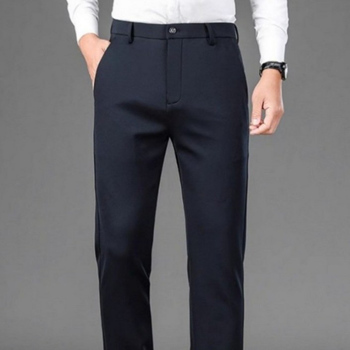 남성 프리미엄 슬랙스 고퀄리티 스트레치 정장바지 탄력 있는 남자 구김없는 바지