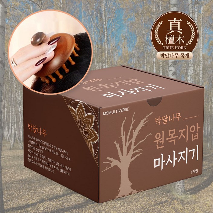 MSMULTIVERSE 박달나무 원목 머리꾹 두피 경락 마사지기 괄사 브러쉬 두피 머리 마사지 헤어케어 케이스, 쳔연박달나무, 1개 MSMULTIVERSE 박달나무 원목 머리꾹 두피 경락 마사지기 괄사 브러쉬 두피 머리 마사지 헤어케어 케이스, 쳔연박달나무, 1개