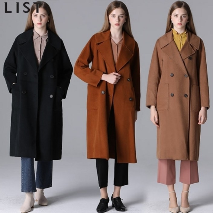 리스트 스티치 캐시미어 핸드메이드 코트 리스트 스티치 캐시미어 핸드메이드 코트