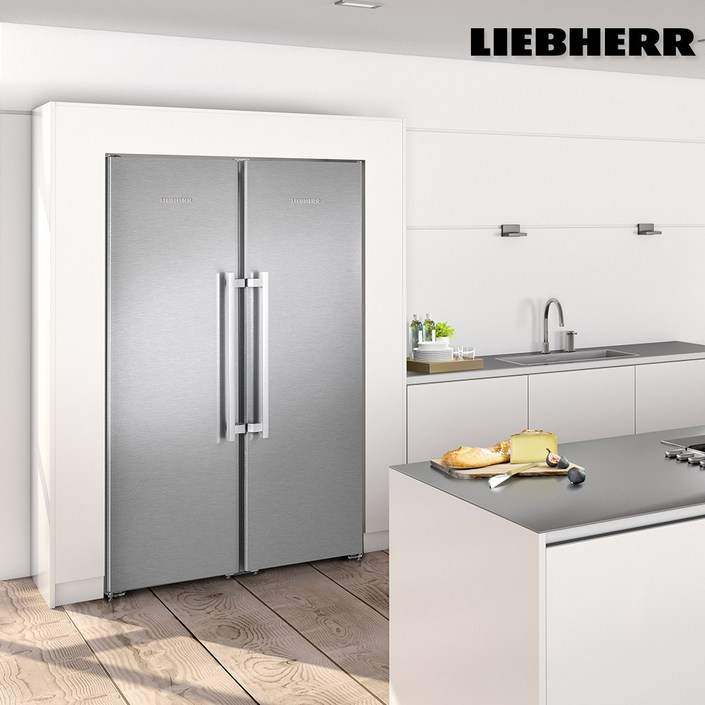 본사 직영 리페르 독일 명품가전 LIEBHERR 스텐 냉장고 냉동고 세트 SBSef7242