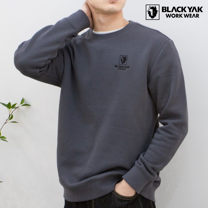블랙야크 애슬레저 기모 맨투맨 BKJ-1012