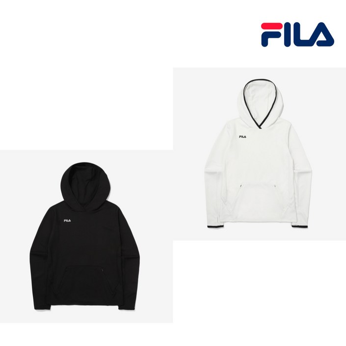 휠라 여성 러닝 반집업 후드티셔츠FS2RLE3252F