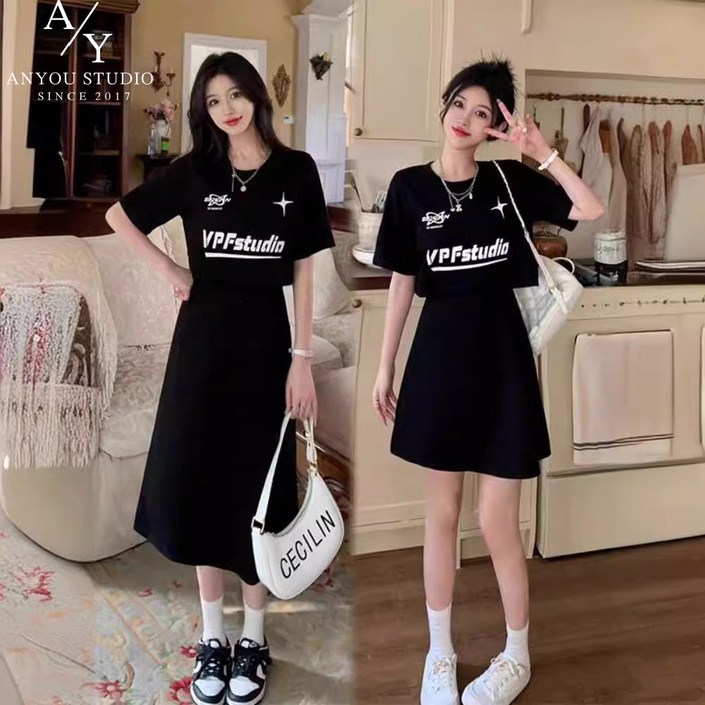 ANYOU 여름 원피스 원피스 쉬폰원피스 여성원피스