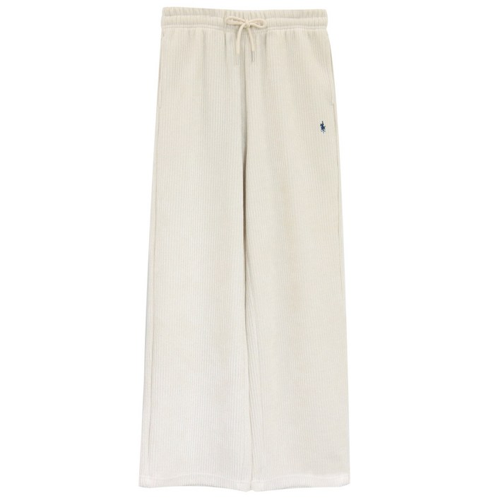 라파클럽 여성 코듀로이 밴드 롱 팬츠 와이드 바지