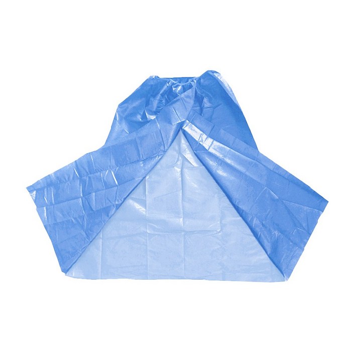 오아소 개별포장 일회용 가운 치마 트임형, 200개, 블루