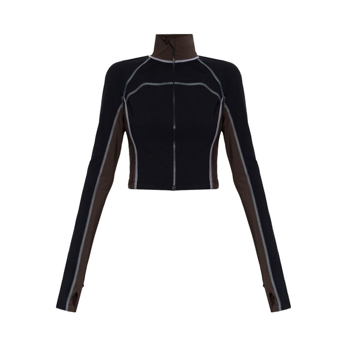 펜디 집업 콘트라스트 스웨터