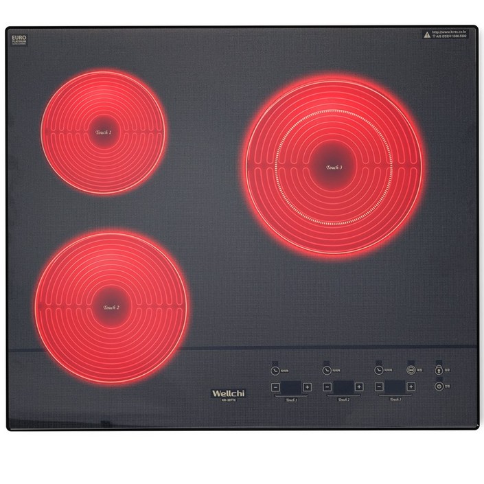 3구 전기레인지 하이라이트 자가설치/빌트인/15CM 스텐드, 3구하이라이트 자가설치