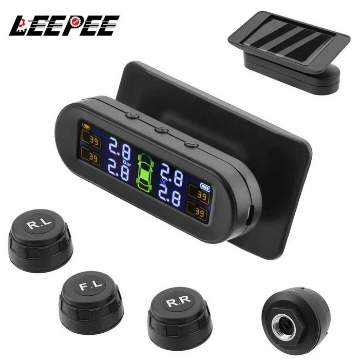 자동차 타이어 압력 TPMS 경고 절약 4 개의 외부 센서 세트