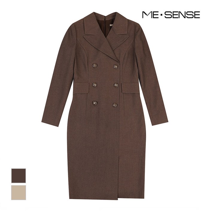 미센스 더블버튼 카라원피스MB2ZOPM106Z