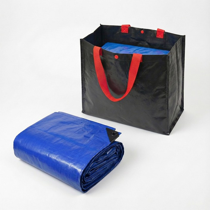 코스트코 다용도 방수포 1개 타포린 가방 포함, 블루