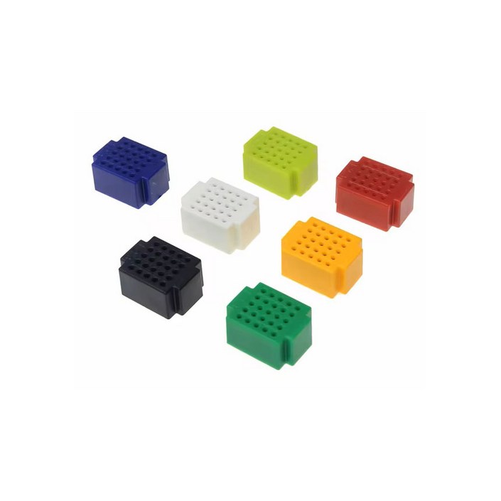 미니 25핀브레드보드   화이트 블랙 초록 연두 노랑 빨랑 파랑 빵판