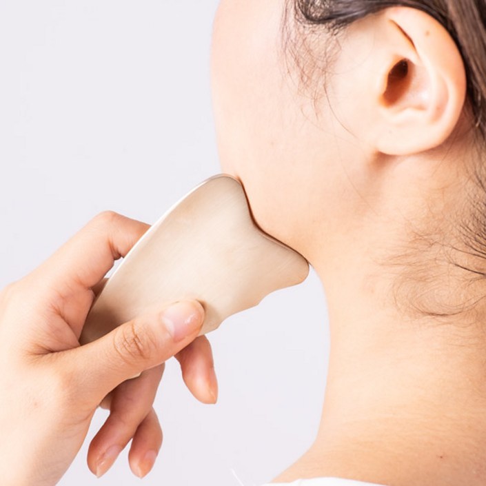 놋유기마을 방짜유기 얼굴마사지기 v라인 뿔괄사 미용 휴대용 사우나 목욕탕 혈액순환, 유기