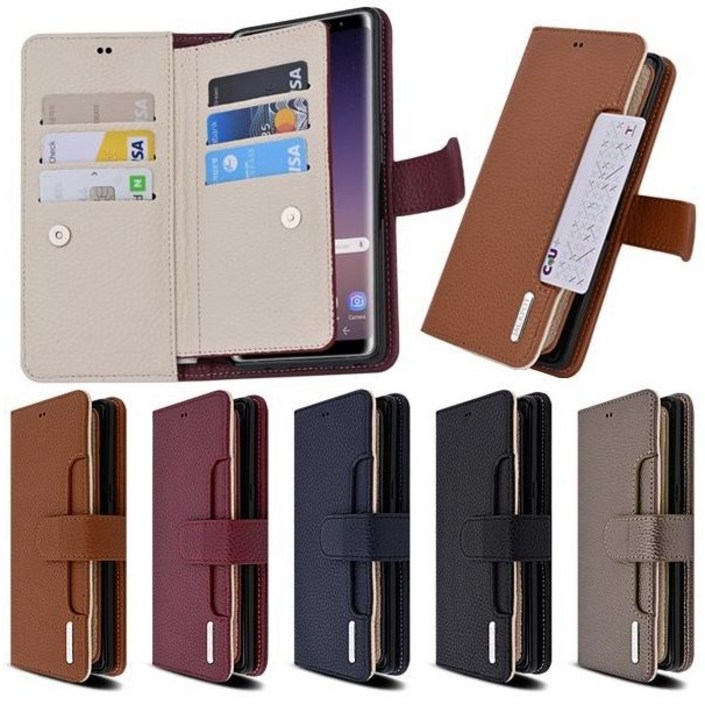 갤럭시S21울트라 용 G998 S21 Ultra 투톤 5가지 색상 월렛 가죽 다이어리 휴대폰 케이스