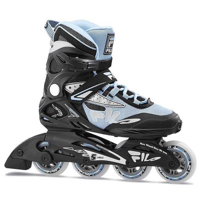 FILA 레거시 컴프 남녀용 인라인 피트니스 스케이트 공기 흐름 기술 경량 복합 프레임 80mm ABEC 베어링