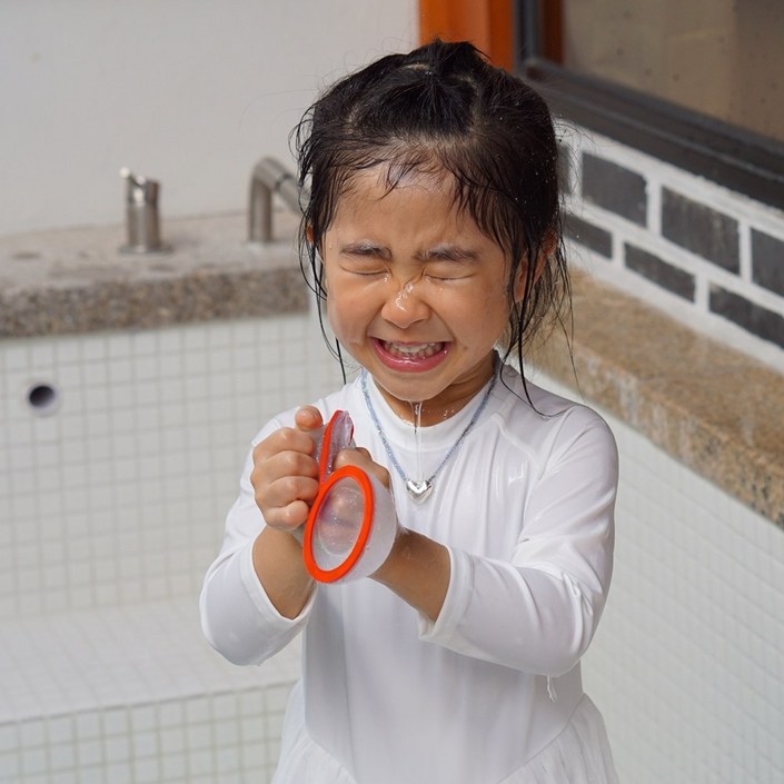 아가츄 실리콘 반영구 물풍선 6종 세트, 혼합색상 1세트, 자석물풍선, 메시망 무료증정