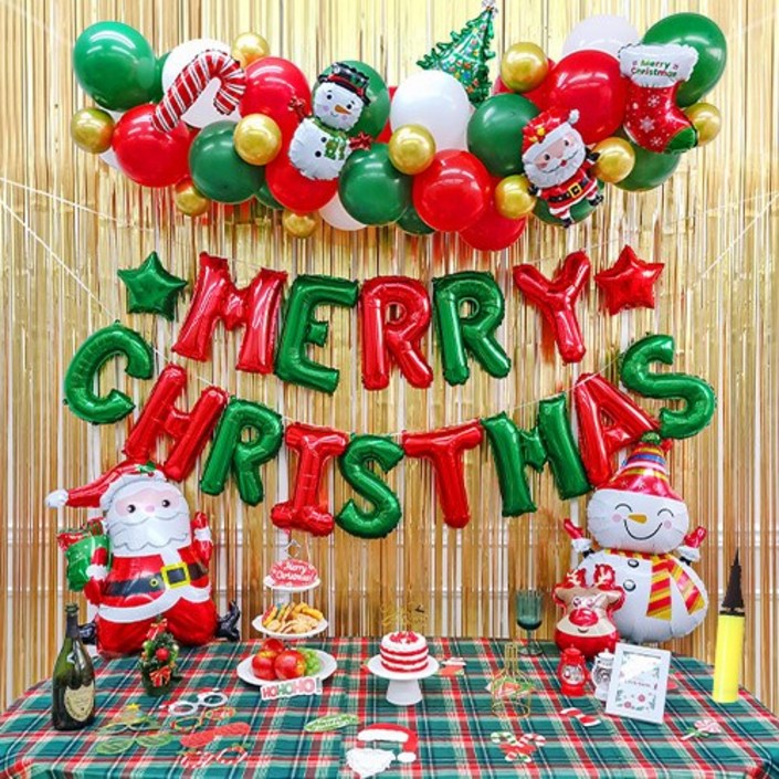 크리스마스 벌룬가랜드 파티 세트, 4. 가랜드 크리스마스 - 레드&그린SET 20221231