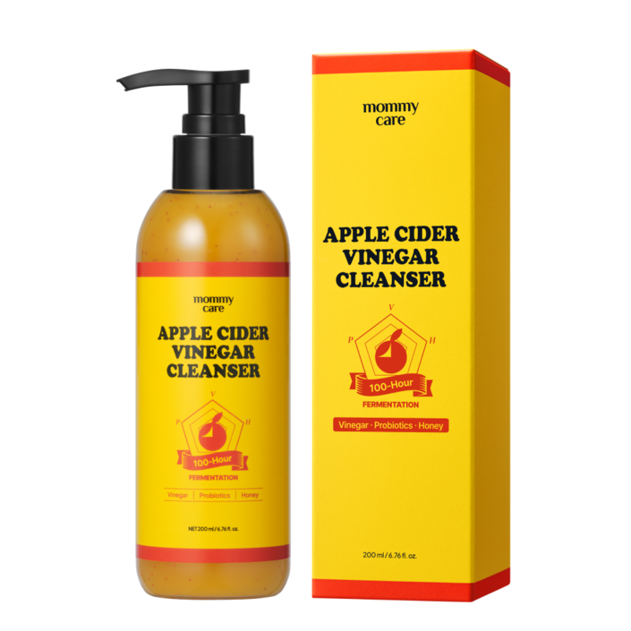 마미케어 100시간 숙성 애사비 클렌저 사과 토닝 광채 유산균 팩 항산화 세안