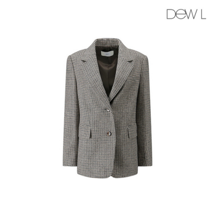 [백화점/아울렛] [듀엘] 체크 패턴 테일러드 울자켓 BR_L251PSF009 316644