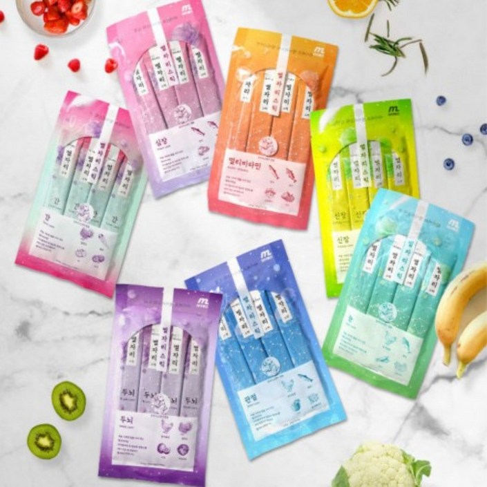 마이베프 //별자리 스틱 //츄르 7종 세트 7봉지 멀티,눈,관절,심장,신장,간,두뇌