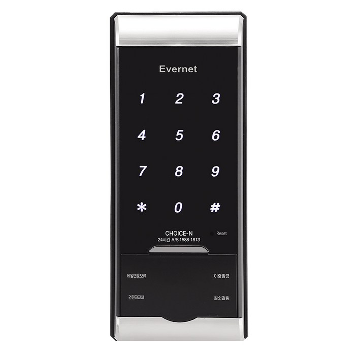 에버넷 디지털도어락 현관문 보조키 비밀번호 터치형 자가설치 CHOICE-N, 고객직접설치, CHOICE-N