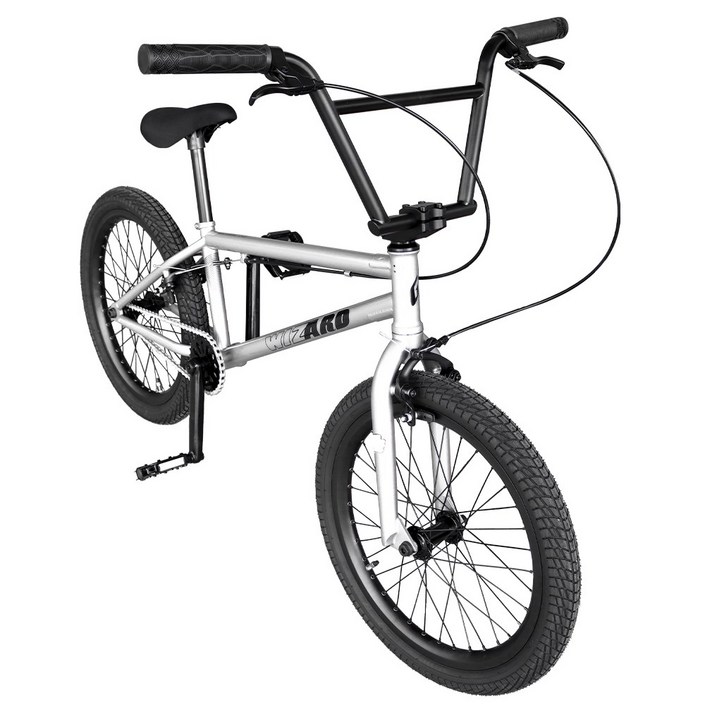 지멘스자전거BMX 가벼운 크로몰리 차체 선수용 자전거 위저드 20인치, 146cm, 1개, 위저드20크롬완전조립 및 테스트