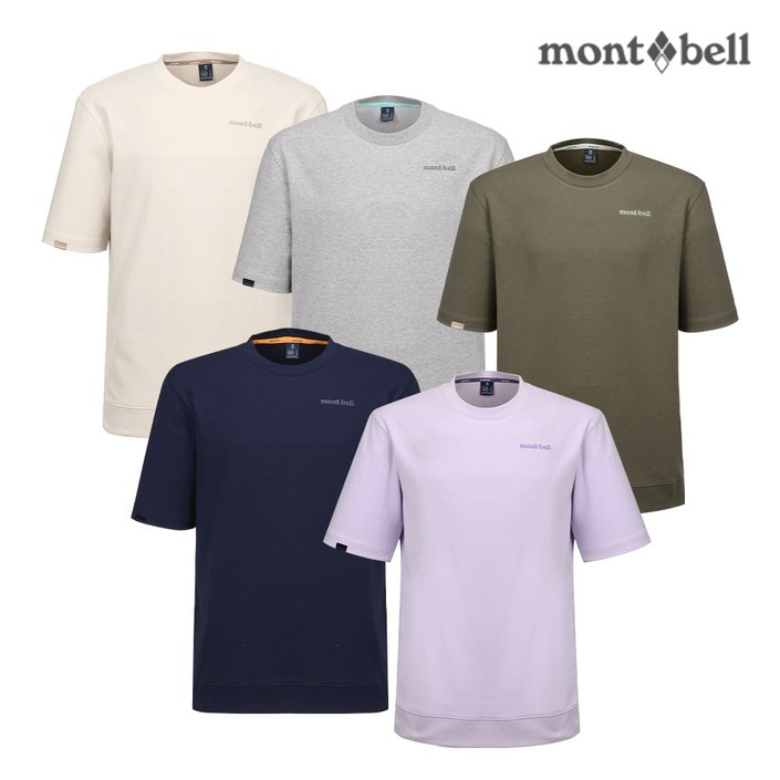 몽벨 공용 스웨트 반팔 티셔츠MW3GMURH22