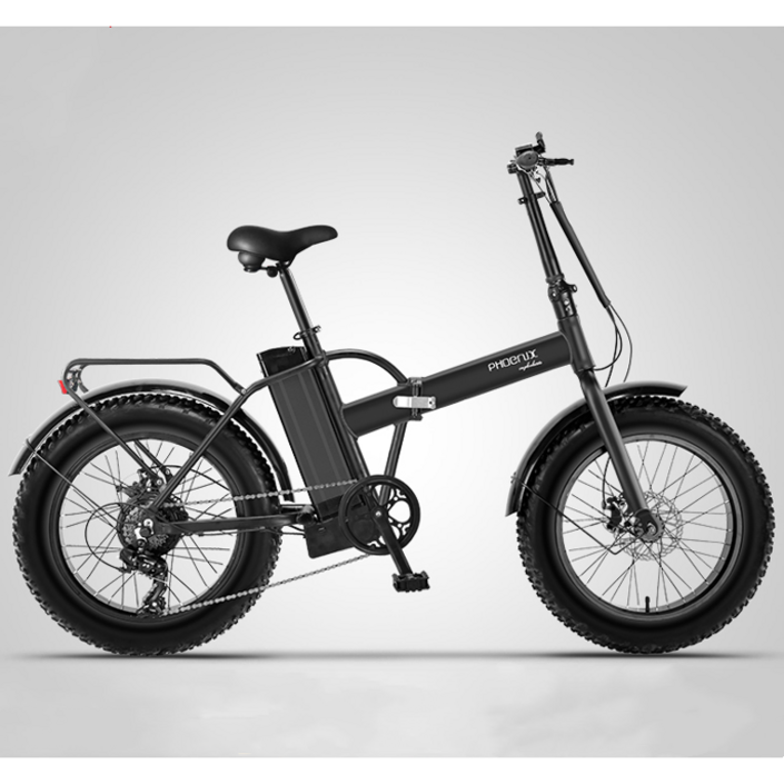 에코맘스토어 전기 자전거 전동 팻바이크 광폭 바이크 미니벨로 48V리튬배터리 400W모터, 기본형