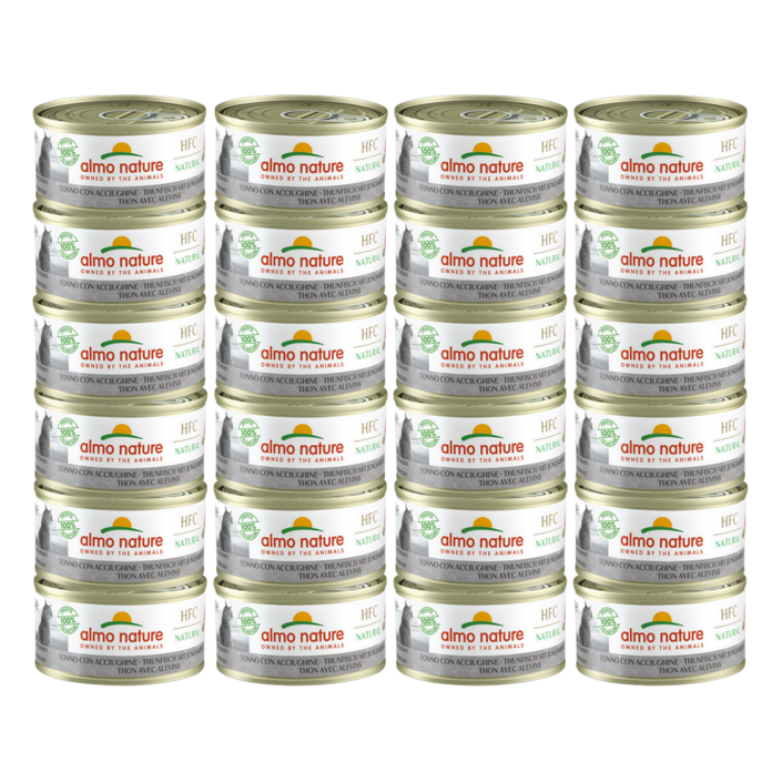 알모네이쳐 고양이주식캔 습식사료, 24개, 참치 뱅어