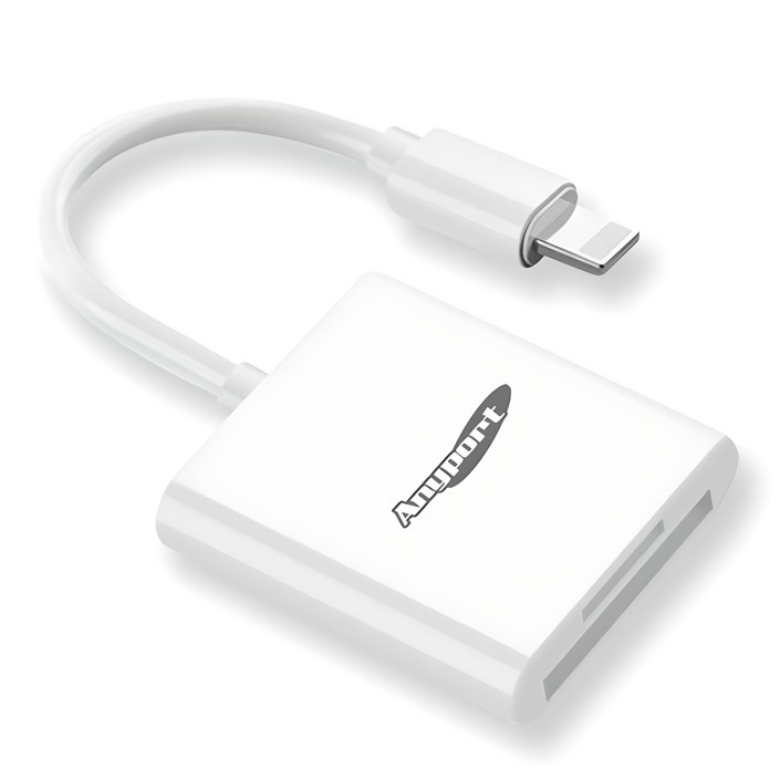 애니포트 8핀 OTG 카드리더기, AP-ICR20, 단일색상, 1개