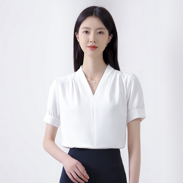 ANYOU 여성 블라우스 구김없는 셔츠 링클프리 비침없는 면접 유니폼 여성 오피스룩 오피스룩 ANYOU 여성 블라우스 구김없는 셔츠 링클프리 비침없는 면접 유니폼 여성 오피스룩 오피스룩