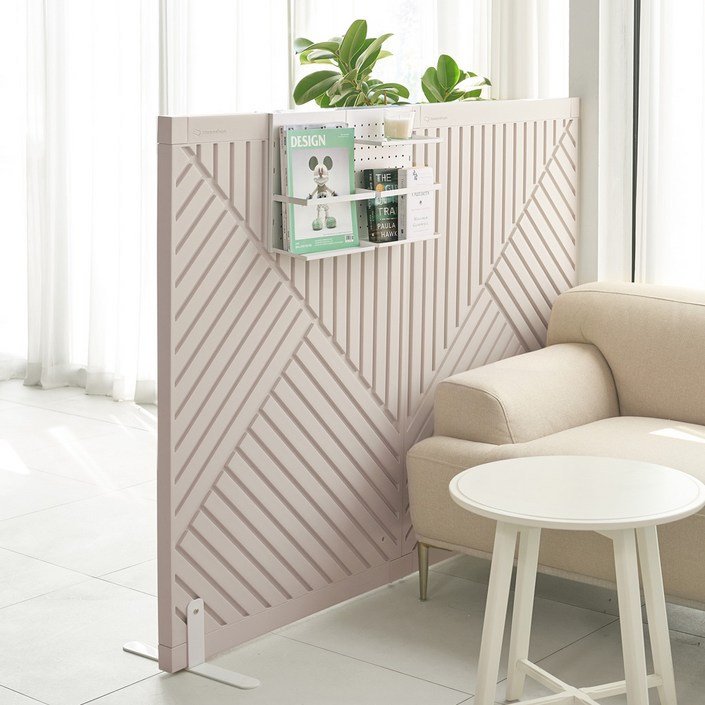 텍미홈 파티션 오블리크 2P 더블 인테리어 공간분리가벽, 3. 2P (올리브그린)