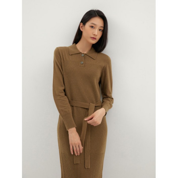 지센 카라 니트 원피스 LFOPMA03BR 1937772