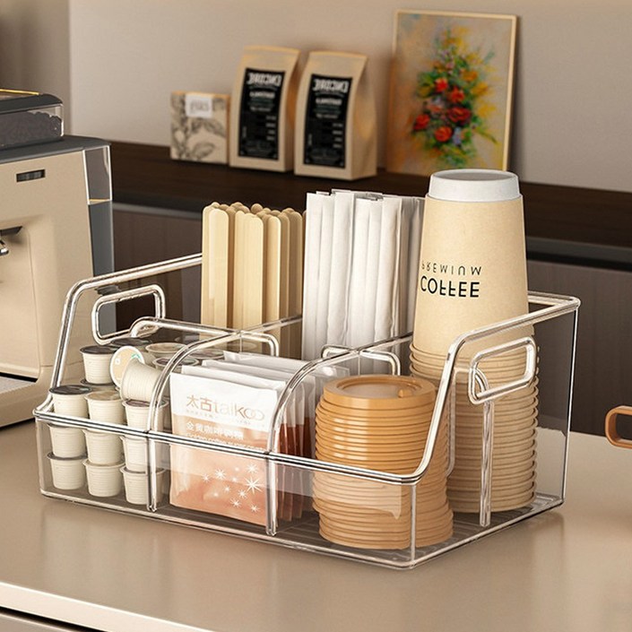 에이솜 다용도 커피 정리함 티백 정리함 사무실 탕비실 정리함
