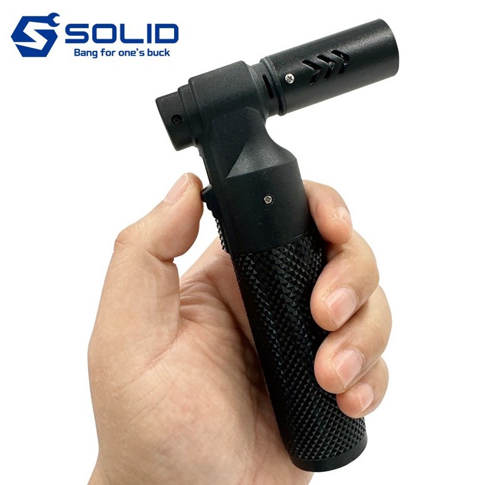 솔리드 충전 휴대용토치 캠핑 가정용 요리용 미니 토치 캠핑용 조리용 가스 SOL-GT01, 1개, 솔리드 미니가스토치